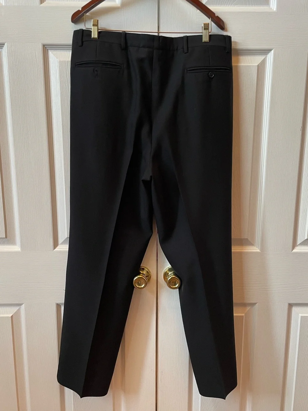 Vintage Black Giorgio Balestro Men's Double-Breasted Black Tuxedo